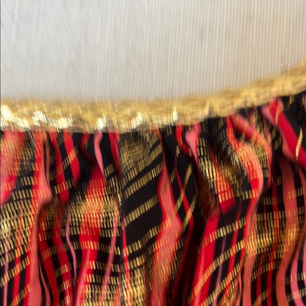 Gold , Pink & Black Long Dress Size L - Picture 6 of 6